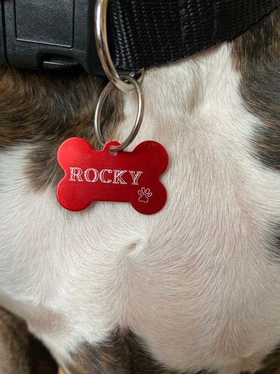 monogrammed dog tags