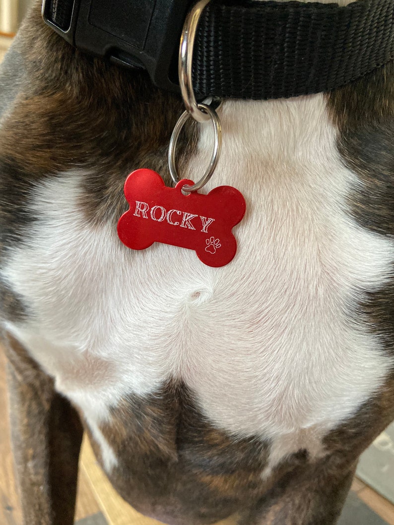 monogrammed dog tags