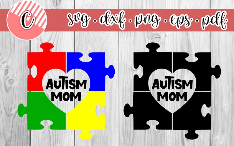 Download Autism Mom svg Autism Awareness svg Heart Puzzle Piece svg ...