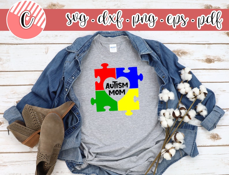 Download Autism Mom svg Autism Awareness svg Heart Puzzle Piece svg ...