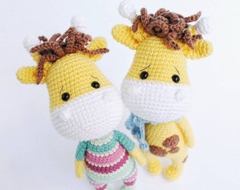 Crochet Giraffe Toy. Amigurumi PATTERN US English