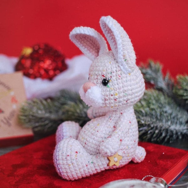 Crochet PATTERN Bunny Rabbit, Amigurumi tutorial PDF in English