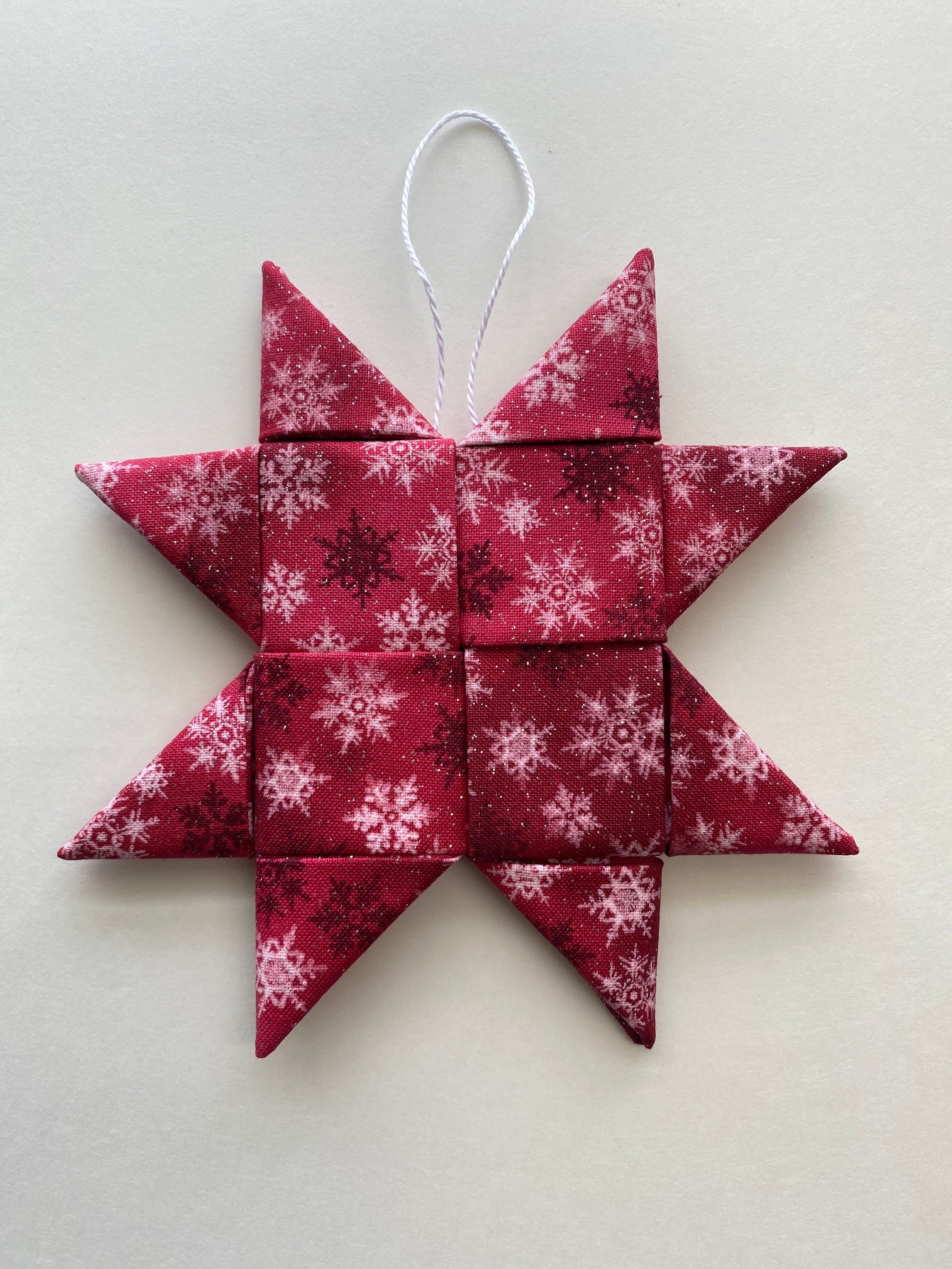 5 Scandinavian folded star ornament decoration Etsy