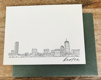Letterpress Stationery | Set of 8 Letterpress Notecards