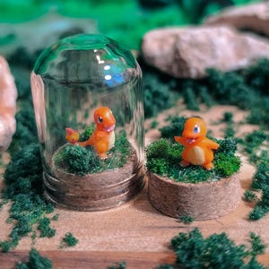 Miniature Pokémon Salamèche 3D – Figurine Artisanale Imprimée et Peinte à la Main