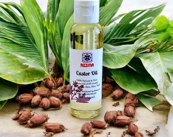 Castor Oil- 100% Natural and Pure | Cold-Pressed Moisturizer for Hair, Skin & Nails | 2 oz travel size