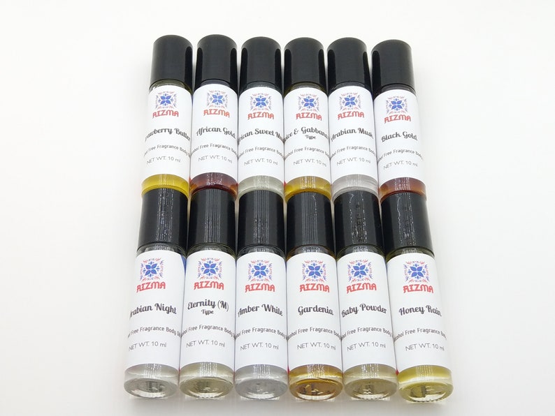 Roll on Body Oils Alcohol Free Uncut Fragrance Body Oils Etsy