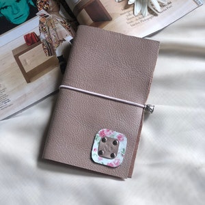 Mori kei pink notebook journal Mori girl blush diary journal flower decor inspired notepad mori kei sketchbook gift for girl small notebook