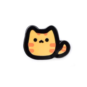 Orange Tabby Cat - Mini Pin