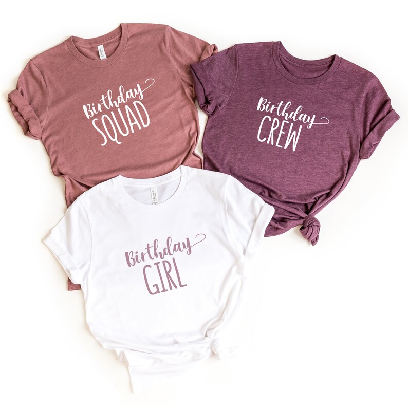 Birthday Squad Shirts Birthday Party Shirt I am the Birthday Girl Birthday Group Shirts Birthday Crew Shirts Birthday Group Party