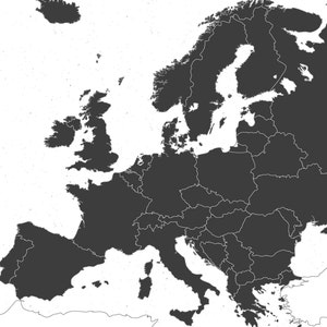 European EU Country Map Digital Design Illustration Set Editable Pack. Ai. PDF. JPEG. Svg-How to available in the description