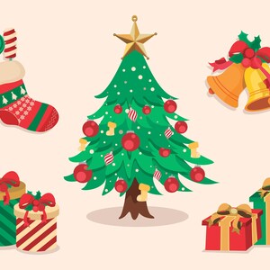 Christmas Holiday Season Elements Digital Design Cartoon Pack. SVG. AI. JPEG. Svg-How to available in the description