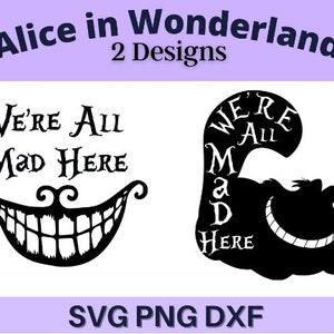 Diseño: Estamos todos locos aquí. Ilustración de diseño digital - SVG, PNG, DXF - Lista para imprimir. ¡Descárgala ya!