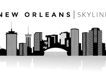 New Orleans City Capital Logo Skyline Digital Design Vector Pack Louisiana. AI. JPEG. PDF. Svg-How to available in the description