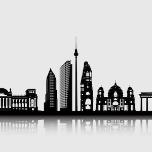Berlin City Capital Logo Skyline Digital Design Vector Pack Germany. AI. JPEG.PDF. Svg-How to available in the description