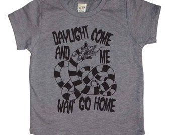 Daylight come and me wan go home, kids beetlejuice shirt, Beetlejuice Halloween, kids Halloween clothes, Halloween outfit, trendy kids shirt