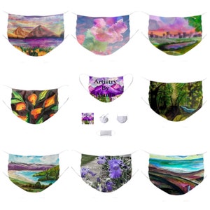 Art inspired face masks