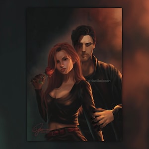 Adelina inquietante | Licencia oficial | Dark Romance Art Marcapáginas Caza Adeline Bookish Art Fantasía HD Carlton Art