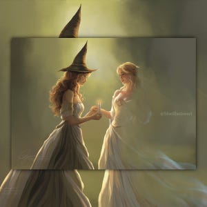 Réunion annuelle de Samhain | Art fantastique Samhain Illustration Halloween Art Sorcière Carte postale