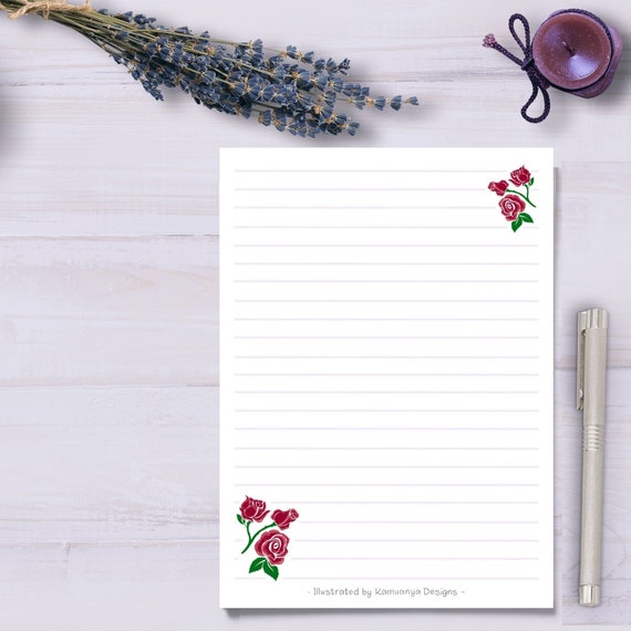 Lined paper writing printable picture