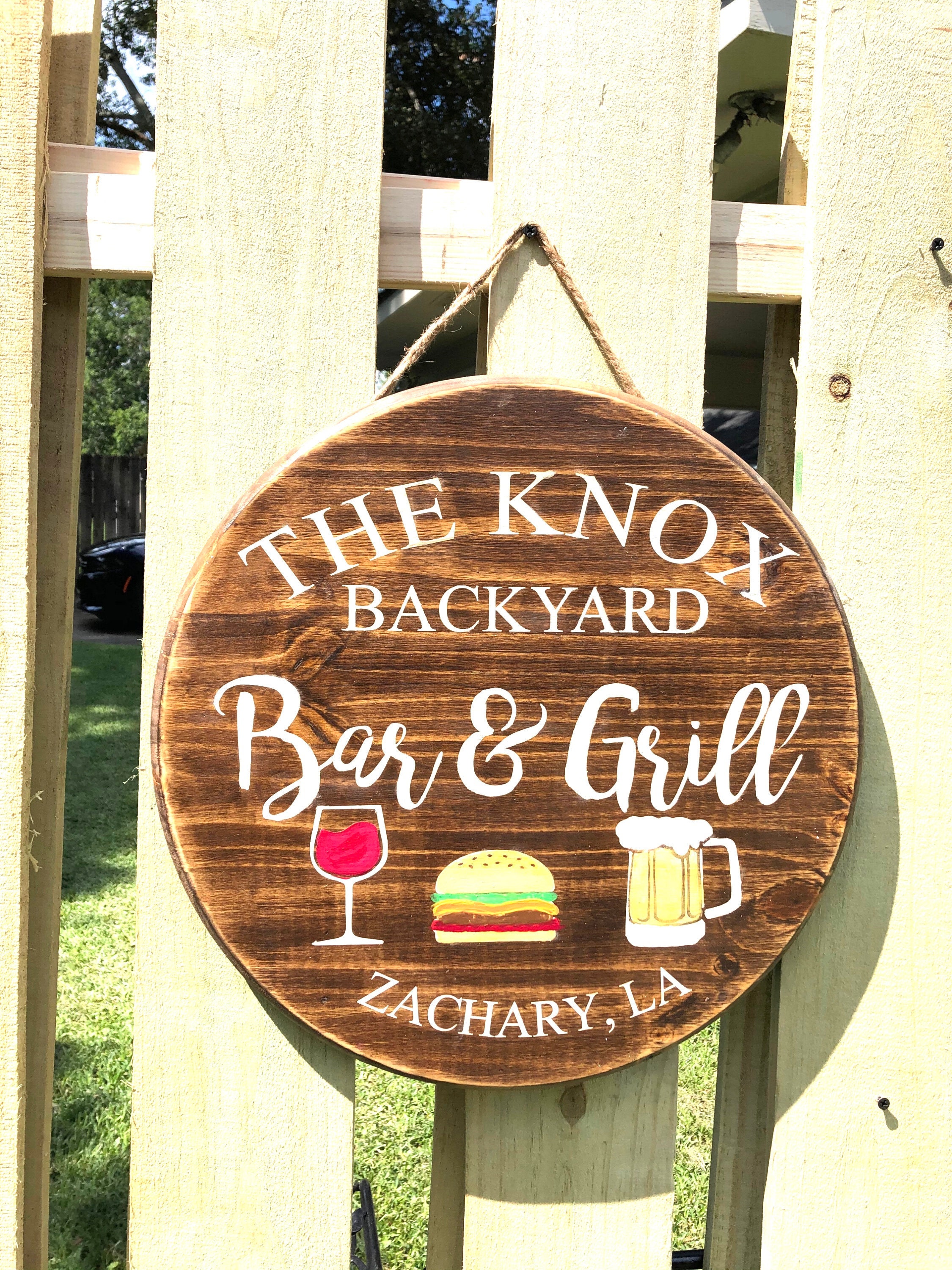 Personalized Tiki Bar SignOutdoor Sign Outdoor Bar Outdoor Etsy