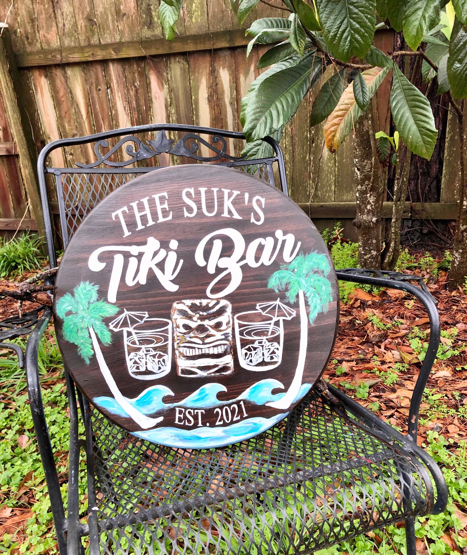 Personalized Tiki Bar SignOutdoor Sign Outdoor Bar Outdoor Etsy