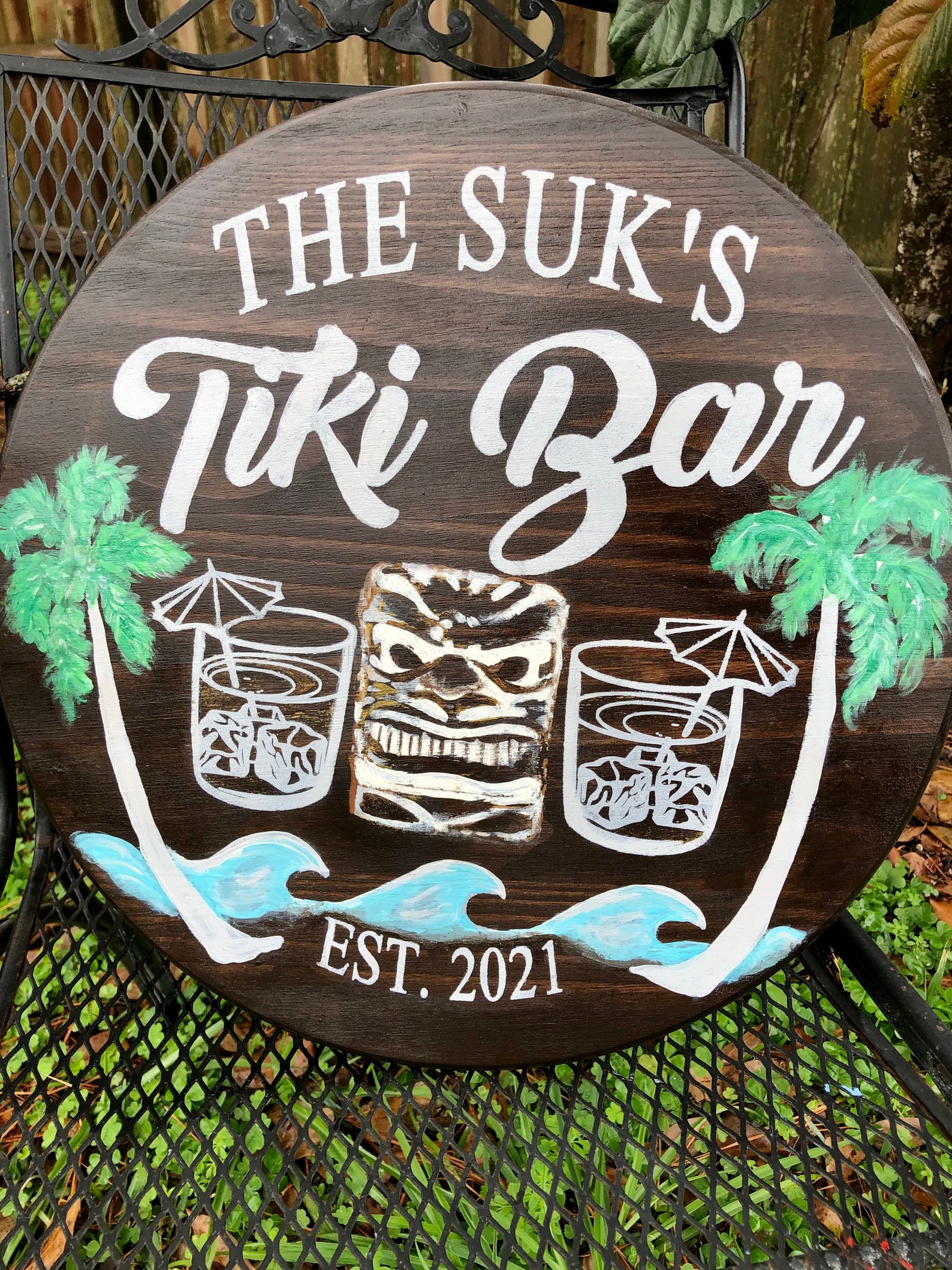 Personalized Tiki Bar SignOutdoor Sign Outdoor Bar Outdoor Etsy