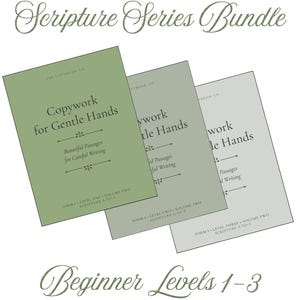 Schriftteksten overschrijven voor Gentle Hands (printbaar) | Charlotte Mason handschrift oefeningen (beginnersniveau - niveaus 1-3)