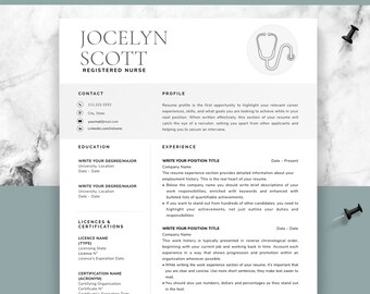 Mint And Blush Resume Template Resume Template Instant Etsy