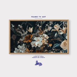 Samsung Frame TV Art | Antique Flower Painting, Wildflower Screensaver, Earthy Organic Floral Vintage Botanical Summer Decor