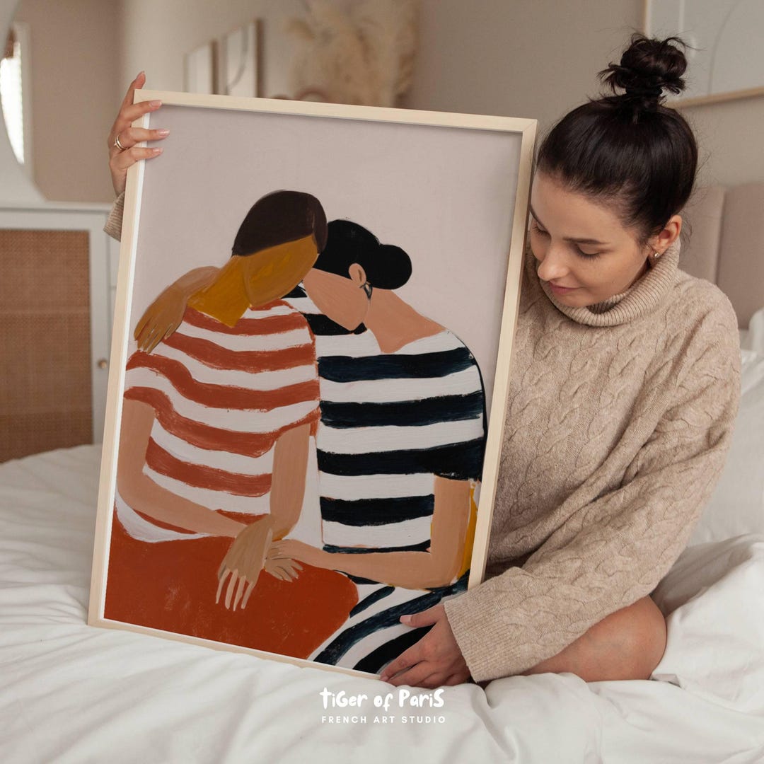Figuras De Pareja Enamorada Abrazándose - Escultura Cerámica Romántica Decorativa