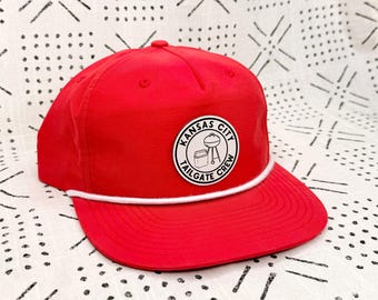 Kansas City Rope Hat - Tailgate Crew- Rope Hat - Golf Hat - Kansas City Hat - Gifts for Him