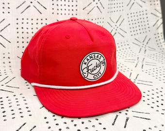Kansas City Rope Hat - Kansas F***ing City - Rope Hat - Golf Hat - Kansas City Hat - Gifts for Him