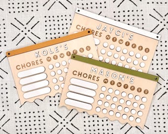 Personalized Chore Chart - Responsibilities Chart - Kids Sign - Responsibility Dry Erase Sign - Custom Chore Chart