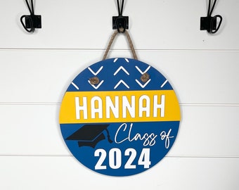 Graduation Door Hanger - Graduation Gifts - Personalized Graduation Sign - Senior 2024 - Class of 2024 - Graduation Decorations