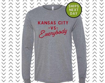 Kansas City Shirt - Kansas City VS Everybody - Kansas City - KC - Unisex Bella Canvas Shirt - Kansas City - KC