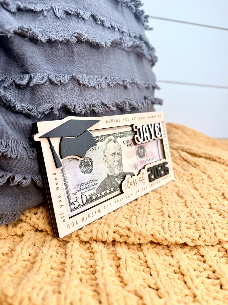 Graduation Money Holder - Graduation Gifts - Gifts for Seniors - Class of 2026 - Senior Gifts - Graduation Money Holder image 3