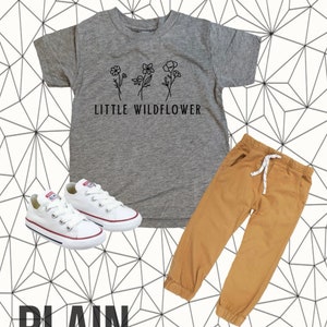 Little Wildflower Shirt - Infant/Toddler/Youth Shirts - Bella Canvas - Wildflower - Kids Tee - Youth Tee