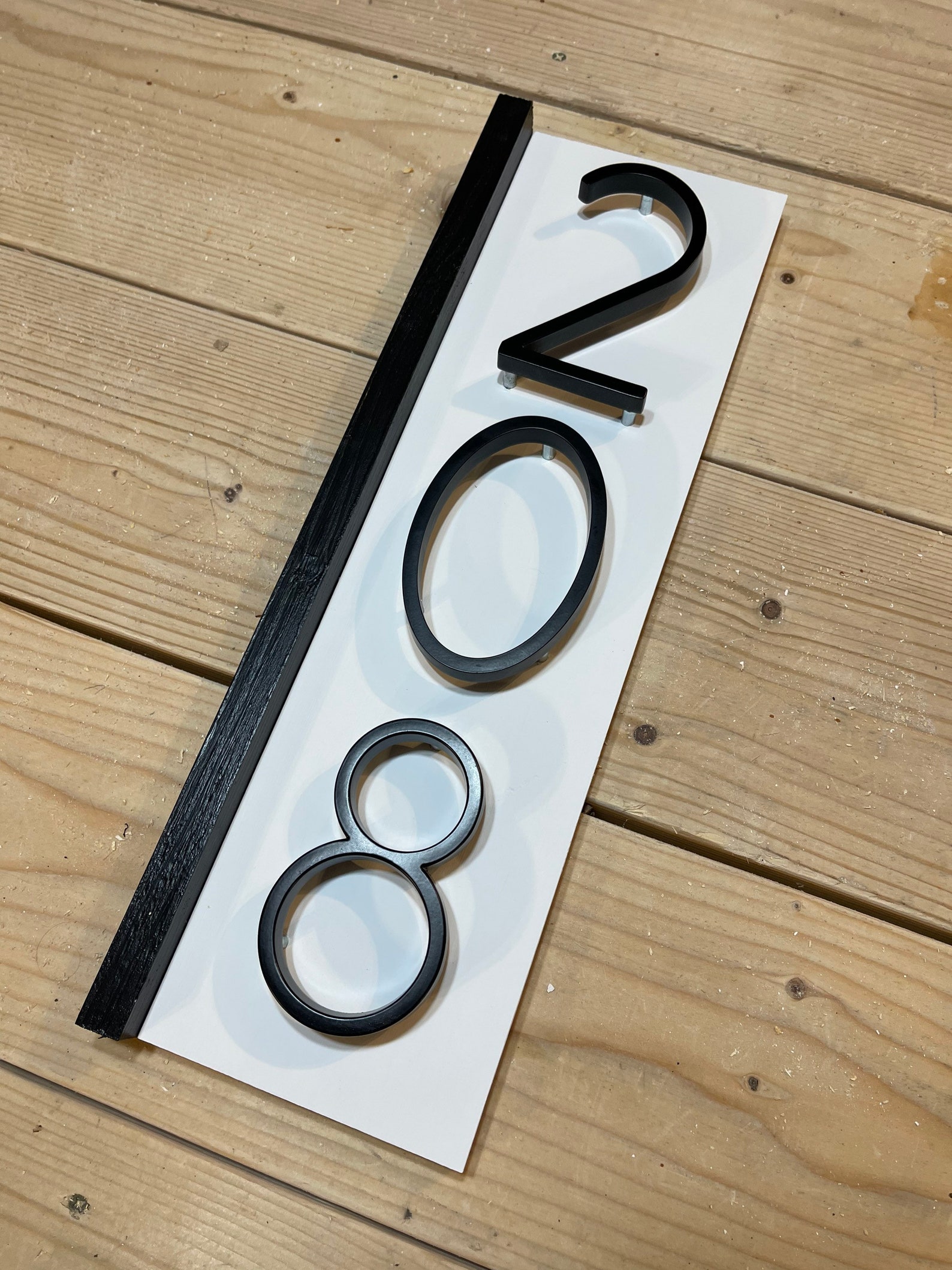 Vertical House Numbers Modern House Numbers Farmhouse Etsy