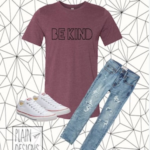 Be Kind Shirt - Unisex Youth Shirts - Bella Canvas