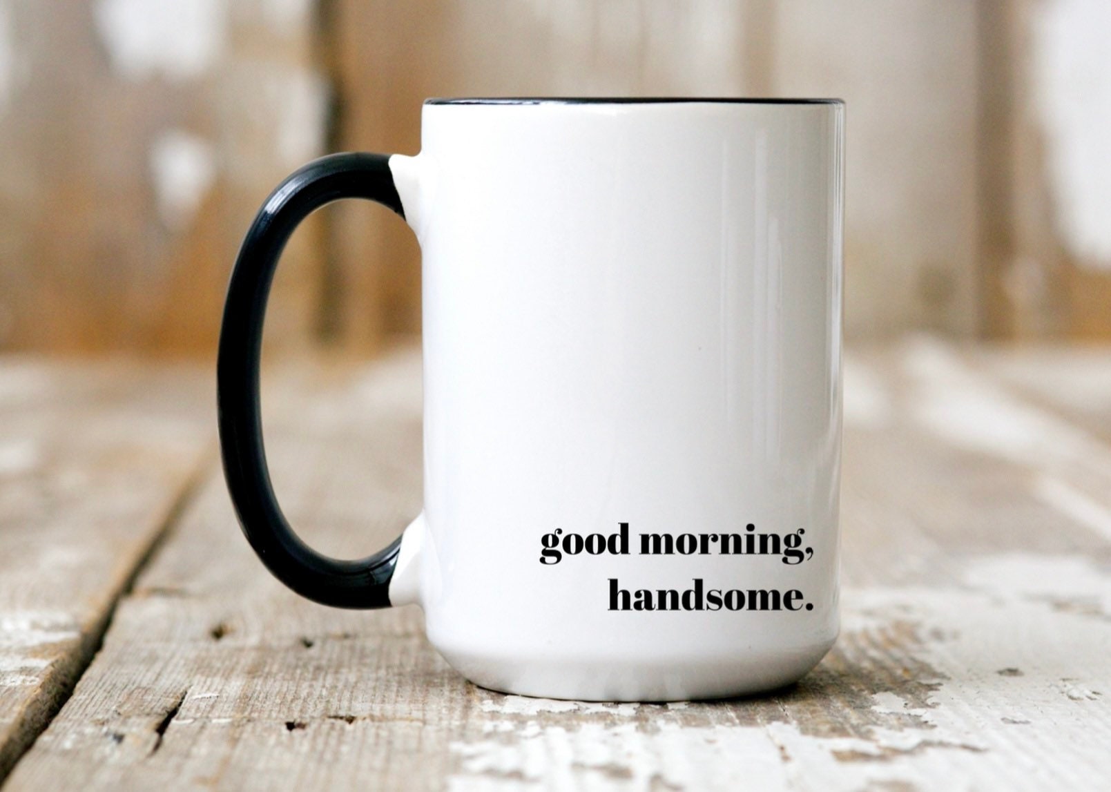 Simple Modern Quote Good Morning Coffee Mug, Zazzle