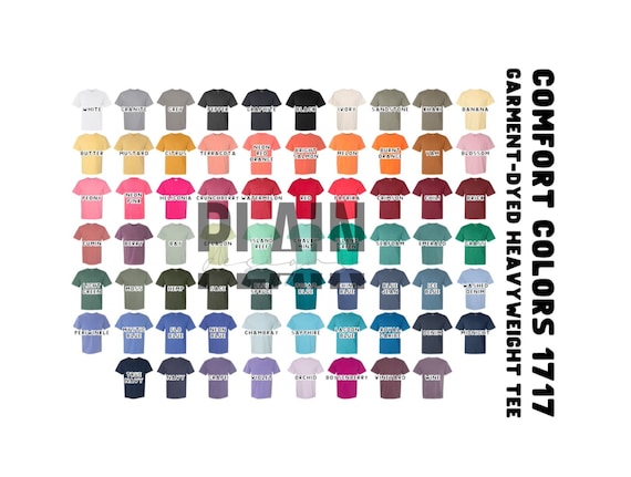 Comfort Colors 1717 Color Chart - *DIGITAL DOWNLOAD* - Comfort Colors  T-Shirt