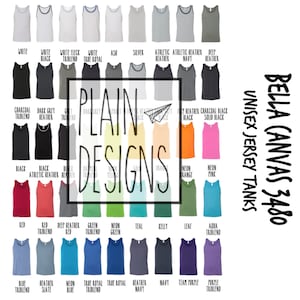 Carta de colores Bella Canvas 3480 - *DESCARGA DIGITAL* - Carta de colores Bella+Canvas