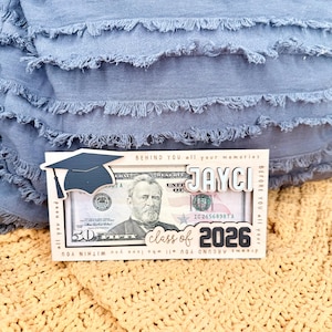Graduation Money Holder - Graduation Gifts - Gifts for Seniors - Class of 2026 - Senior Gifts - Graduation Money Holder image 1