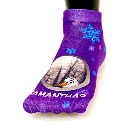 SUPER CUTE FROZEN OLAF RUFFLED SOCKS