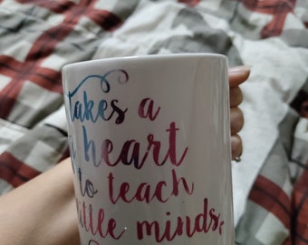Customizable Teacher mugs, teacher gifts, coffee mug for teacher, teacher appreciation