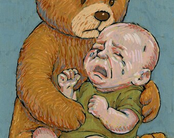 The Child Who Grew Up Too Fast – 4x6 Art Print | Inner Child Healing | Self-Compassion Gift | Mental Health Wall Art
