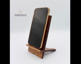 Black Walnut Cell Phone Stand |  Wood Cell Phone Stand | Wood Phone Stand | Mobile Phone Stand | Phone Stand | Wood Gadget | Dock Station