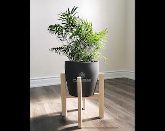Modern Wood Plant Stand | Multiple Size Plant Stand | Four Leg Plant Stand | Handmade Wood Plant Stand | Retro Home Decor Plants |Plant love
