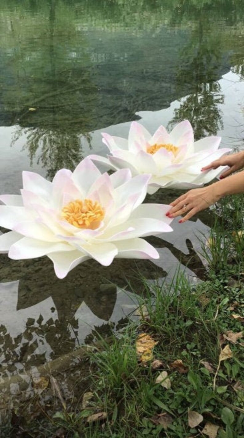 Large paper flowers Lotus Floor lamp bedside lamp Floating ...